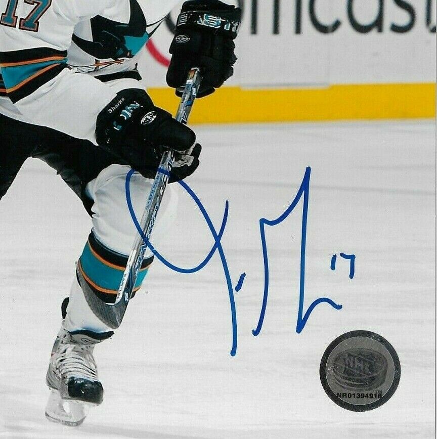 Signed Torrey Mitchell San Jose Sharks Autographed 8x10 Photo #1 Original