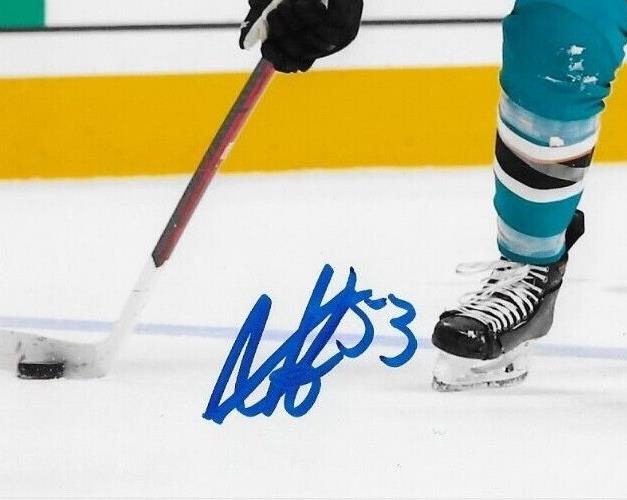 Signed Nicolas Meloche San Jose Sharks Autographed 8x10 Photo #1 Original