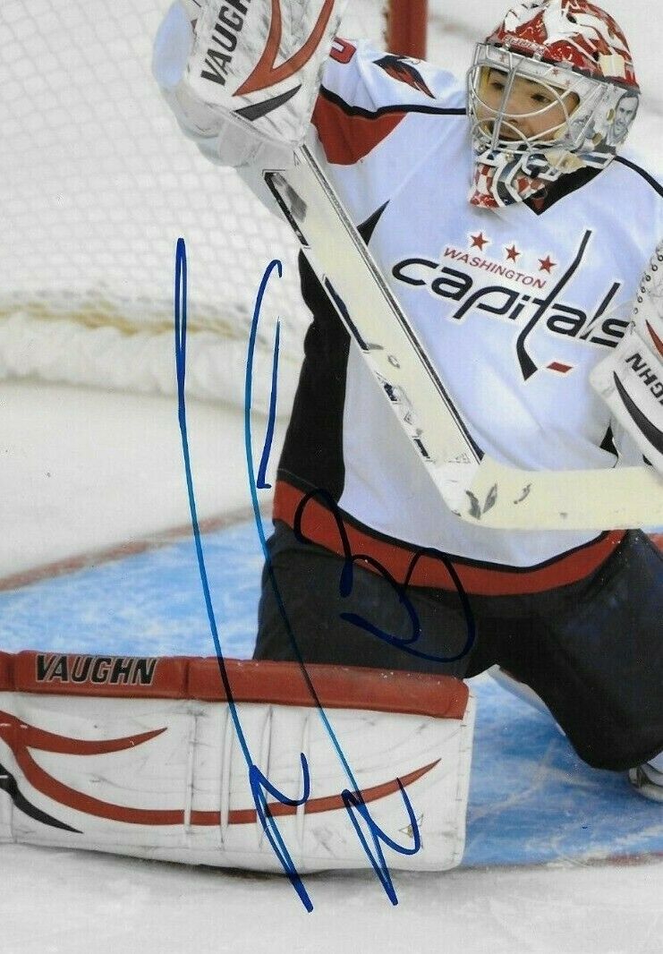 Signed Michal Neuvirth Washington Capitals Autographed 8x10 Photo #1 Original