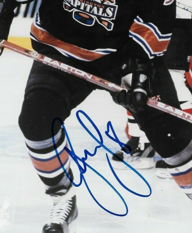 Signed Dainius Zubrus Washington Capitals Autographed 8x10 Photo #1 Original