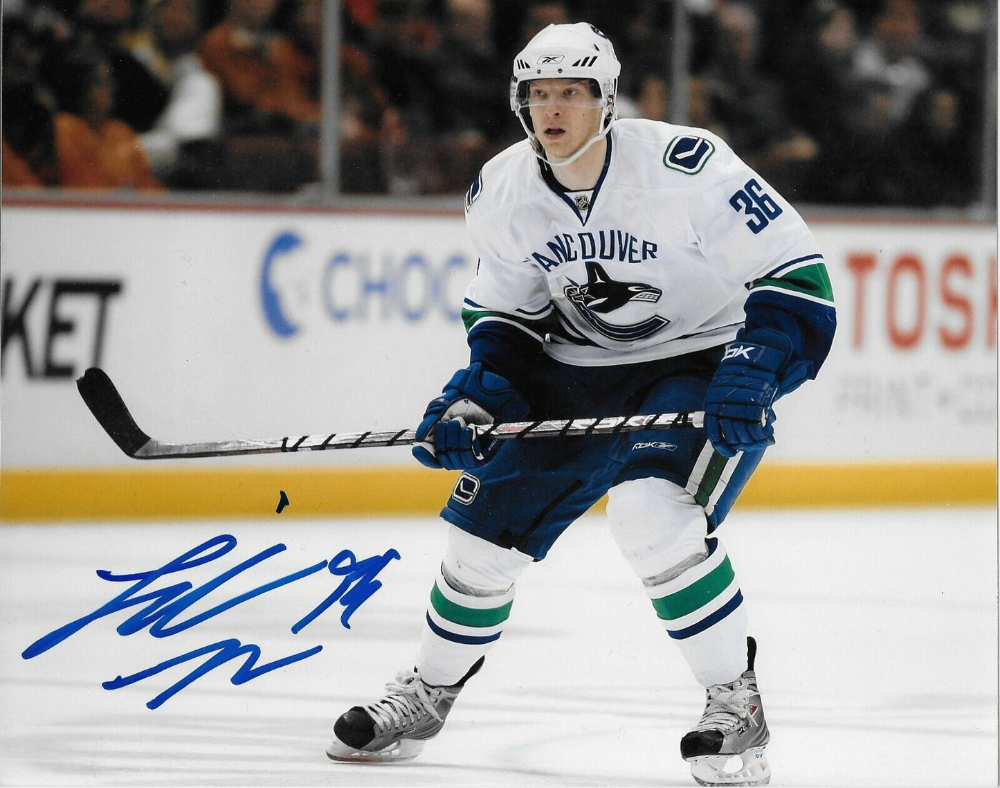 Signed Jannik Hansen Vancouver Canucks Autographed 8x10 Photo #3 Original
