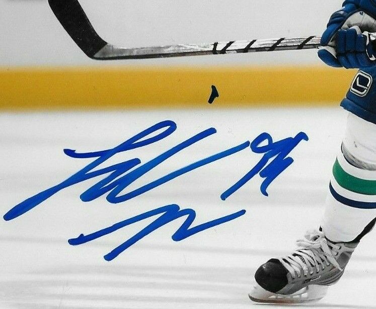 Signed Jannik Hansen Vancouver Canucks Autographed 8x10 Photo #3 Original