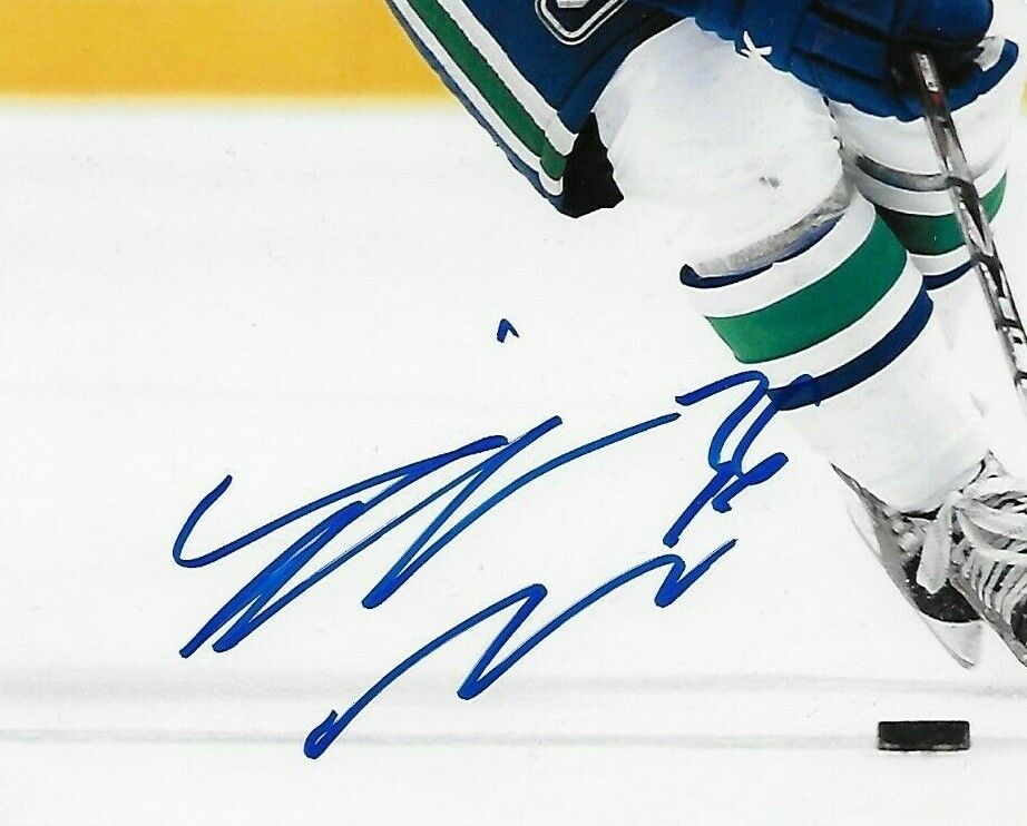 Signed Jannik Hansen Vancouver Canucks Autographed 8x10 Photo #2 Original