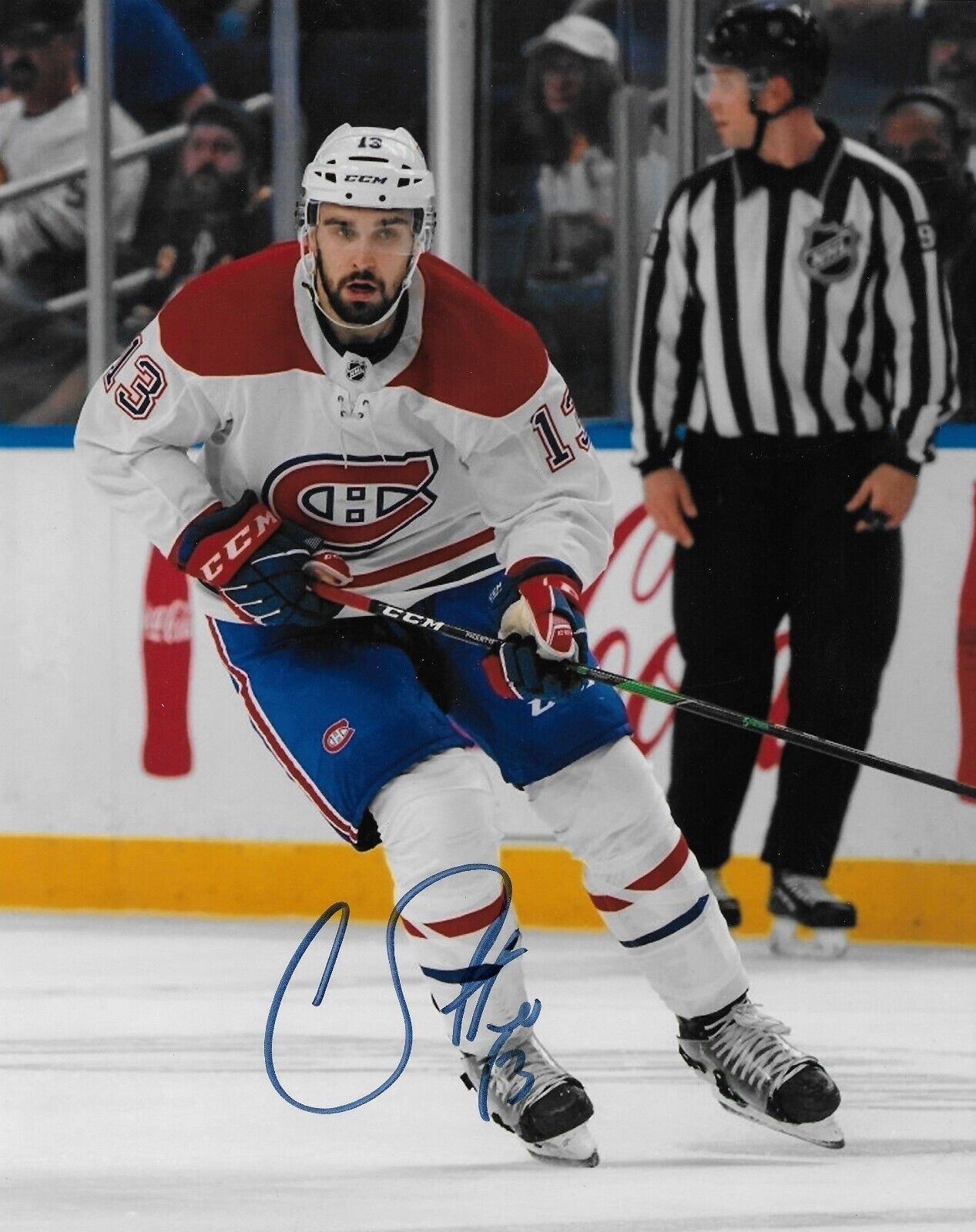 Photo autographiée 8x10 des Canadiens de Montréal signée Cédric Paquette #3 Original
