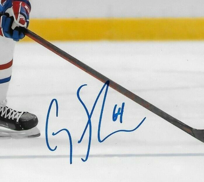Photo autographiée 8x10 des Canadiens de Montréal signée Corey Schueneman #2