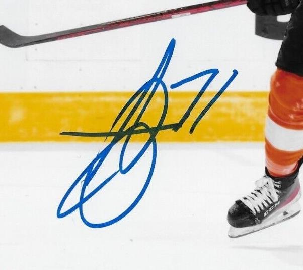 Signed Tyson Foerster Philadelphia Flyers Autographed 8x10 Photo #2 Original