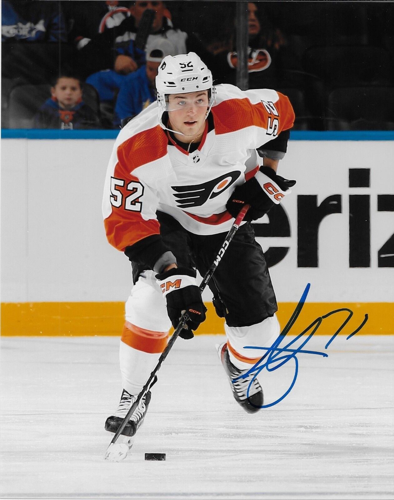 Signed Tyson Foerster Philadelphia Flyers Autographed 8x10 Photo #1 Original