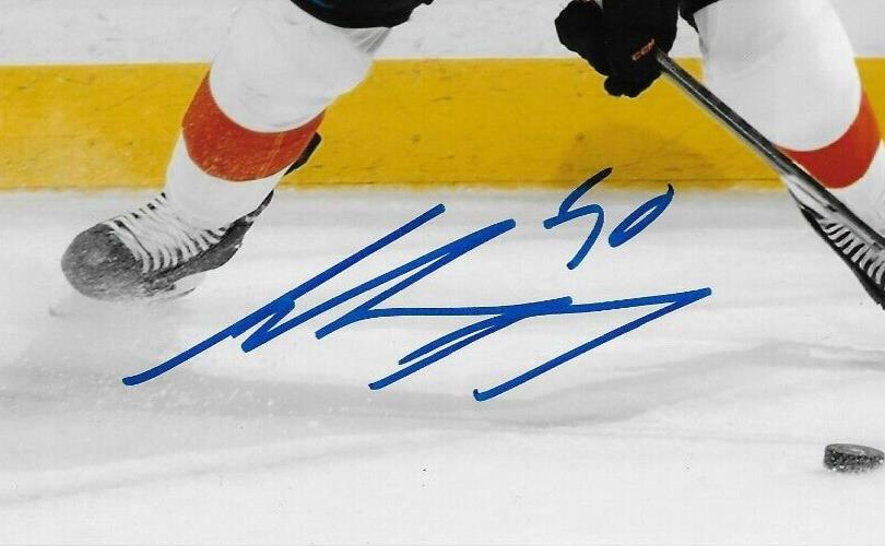 Signed Adam Ginning Philadelphia Flyers Autographed 8x10 Photo #2 Original
