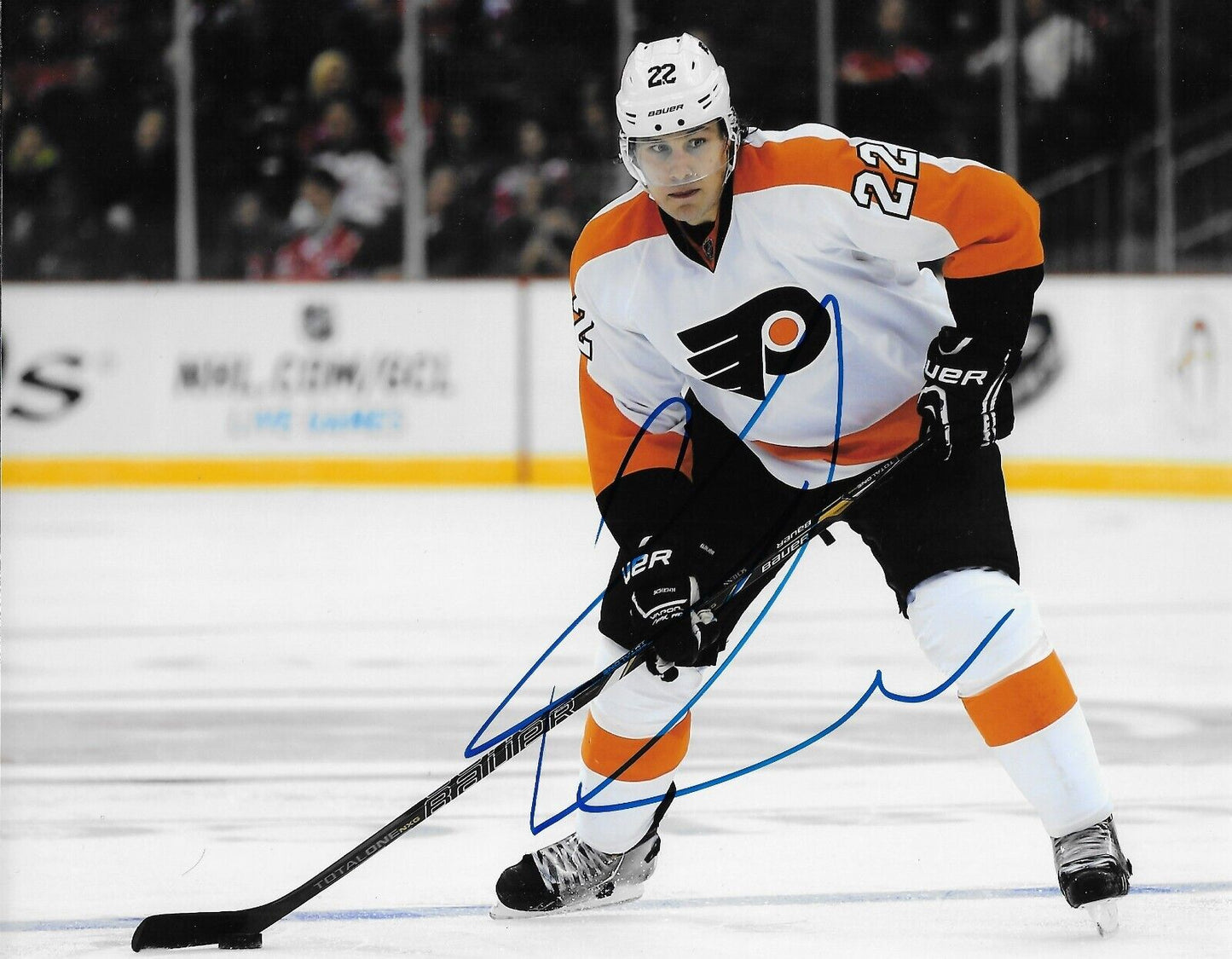 Photo autographiée 8x10 de Luke Schenn des Flyers de Philadelphie n° 2 originale