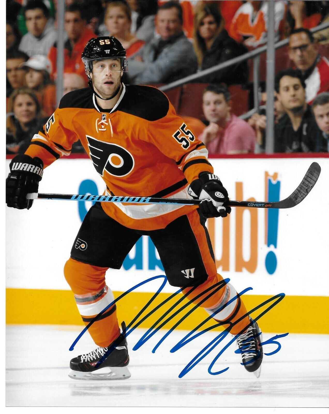 Signed Nick Schultz Philadelphia Flyers Autographed 8x10 Photo #1 Original