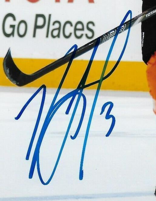 Photo 8x10 autographiée par Kurtis Foster des Flyers de Philadelphie #1 originale