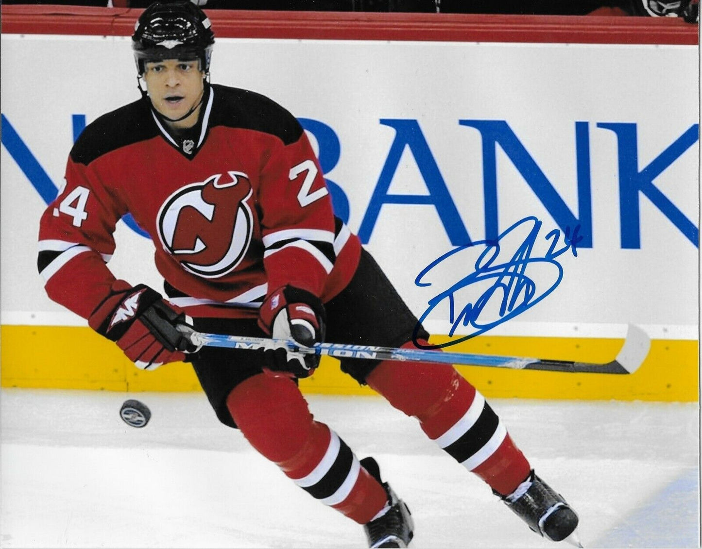 Signed Bryce Salvador New Jersey Devils Autographed 8x10 Photo #1 Original