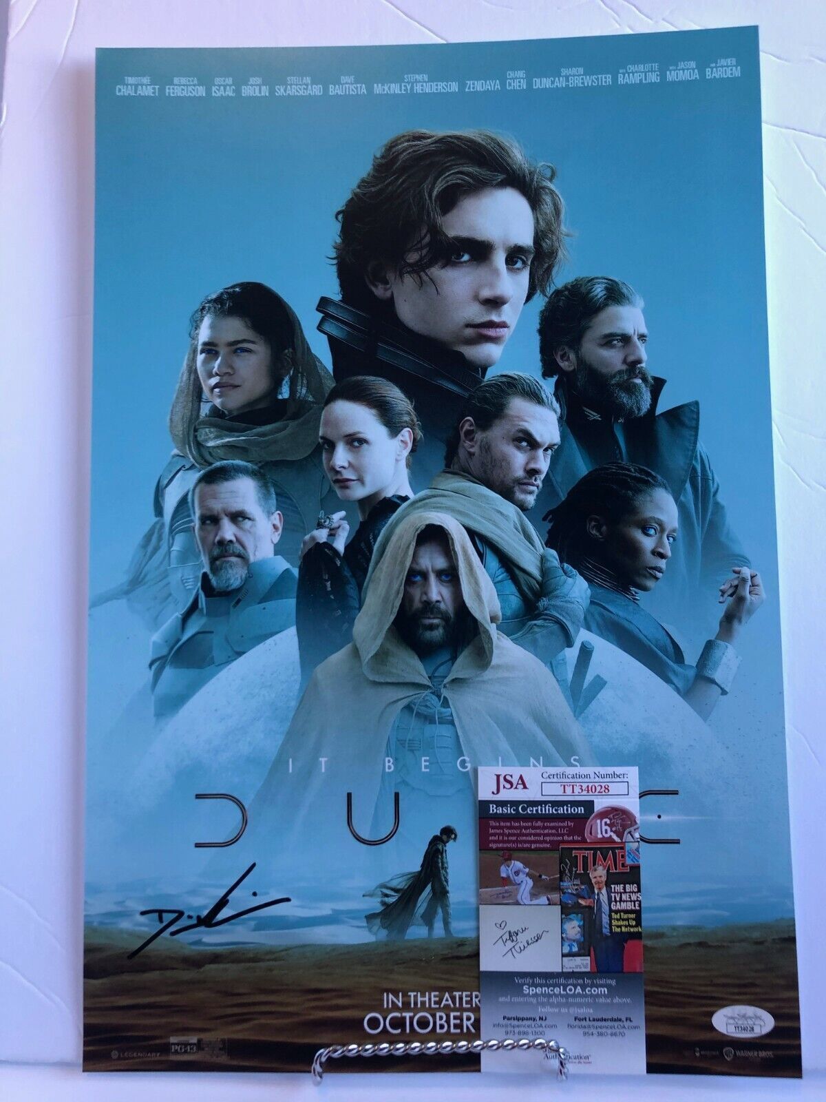 Autographed Dune 12x18 Photo signed by Denis Villeneuve JSA 2
