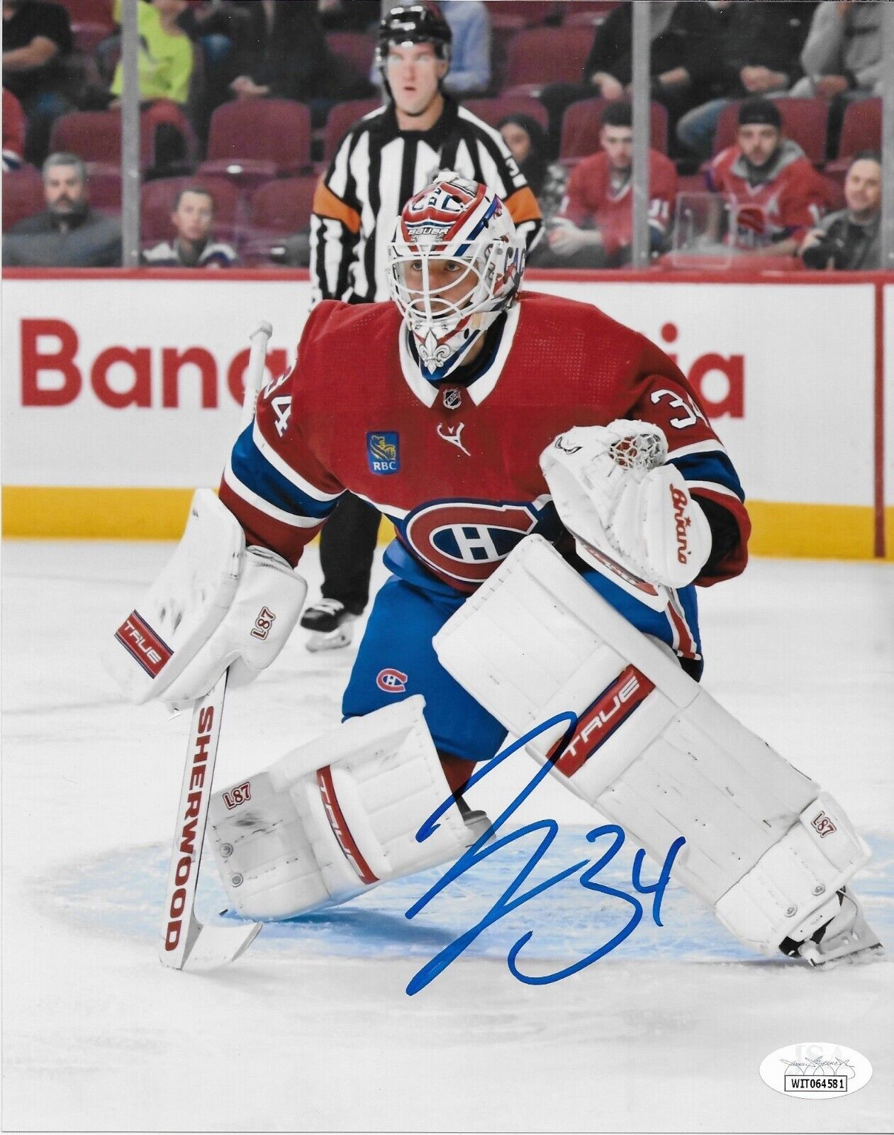 Photo 8x10 signée par Jake Allen des Canadiens de Montréal #23 Signature privée avec JSA