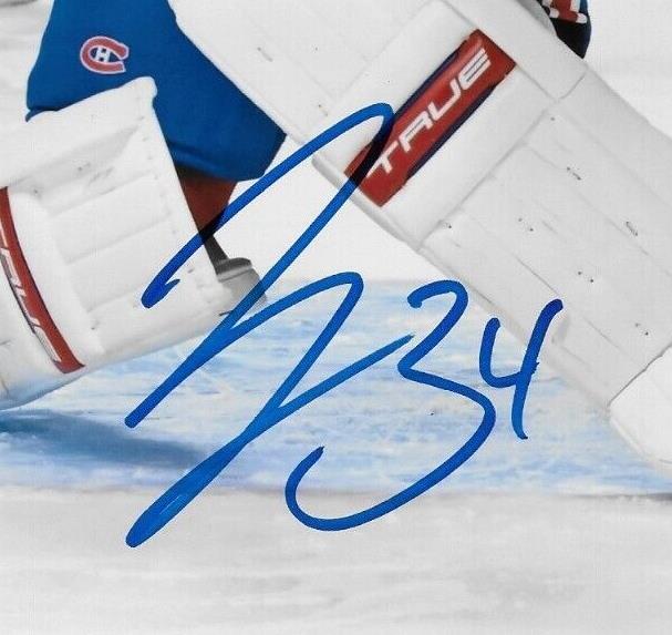 Photo 8x10 signée par Jake Allen des Canadiens de Montréal #23 Signature privée avec JSA