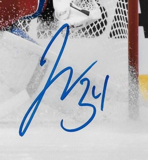 Photo 8x10 signée par Jake Allen, Canadiens de Montréal, n° 14, séance privée avec JSA