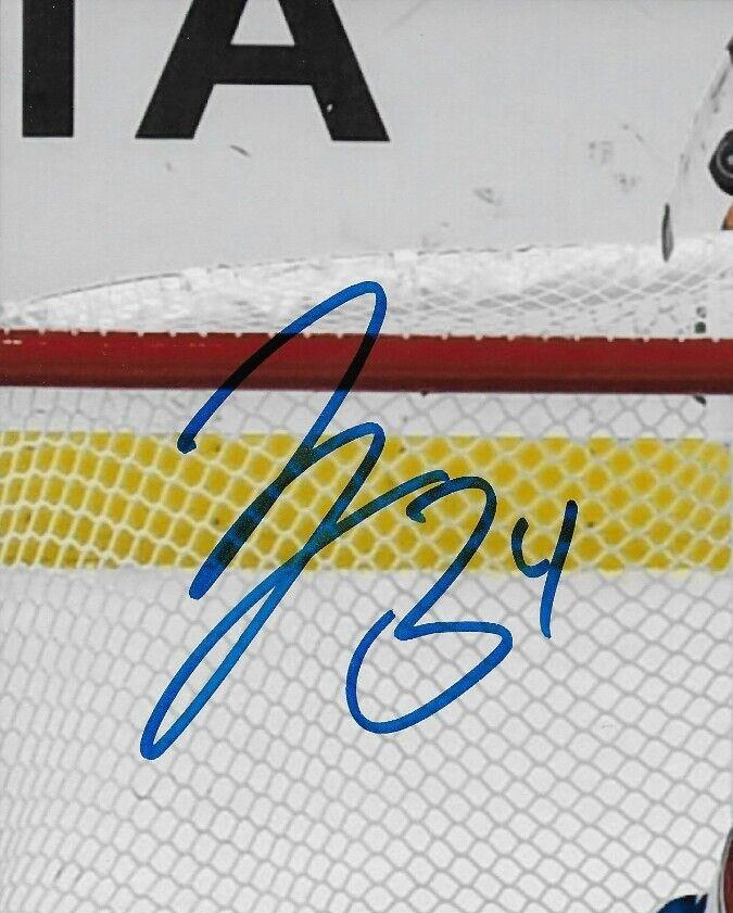 Photo 8x10 signée par Jake Allen, Canadiens de Montréal, n° 22, signature privée avec JSA