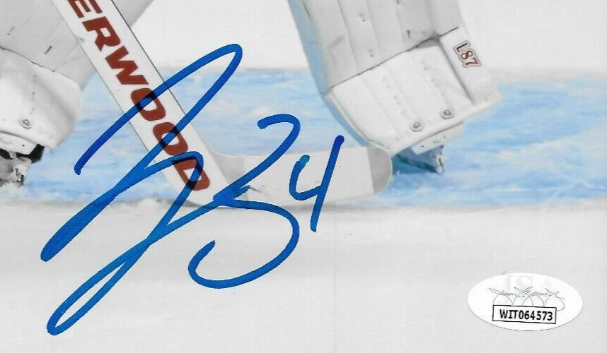 Photo 8x10 signée par Jake Allen, Canadiens de Montréal, n° 16, séance privée avec JSA