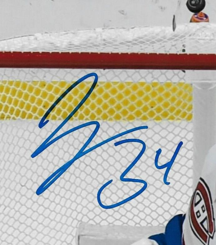 Photo autographiée 8x10 signée par Jake Allen des Canadiens de Montréal #4 Signature privée