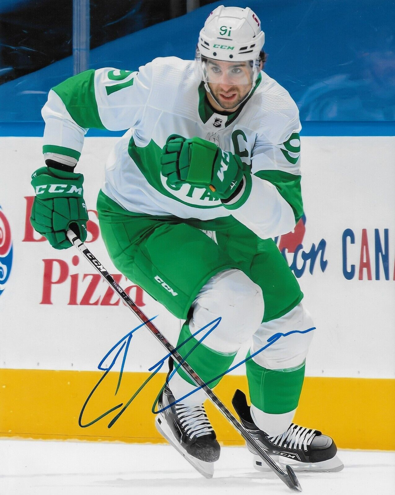 Photo autographiée 8x10 de John Tavares, Maple Leafs de Toronto, n° 4, originale
