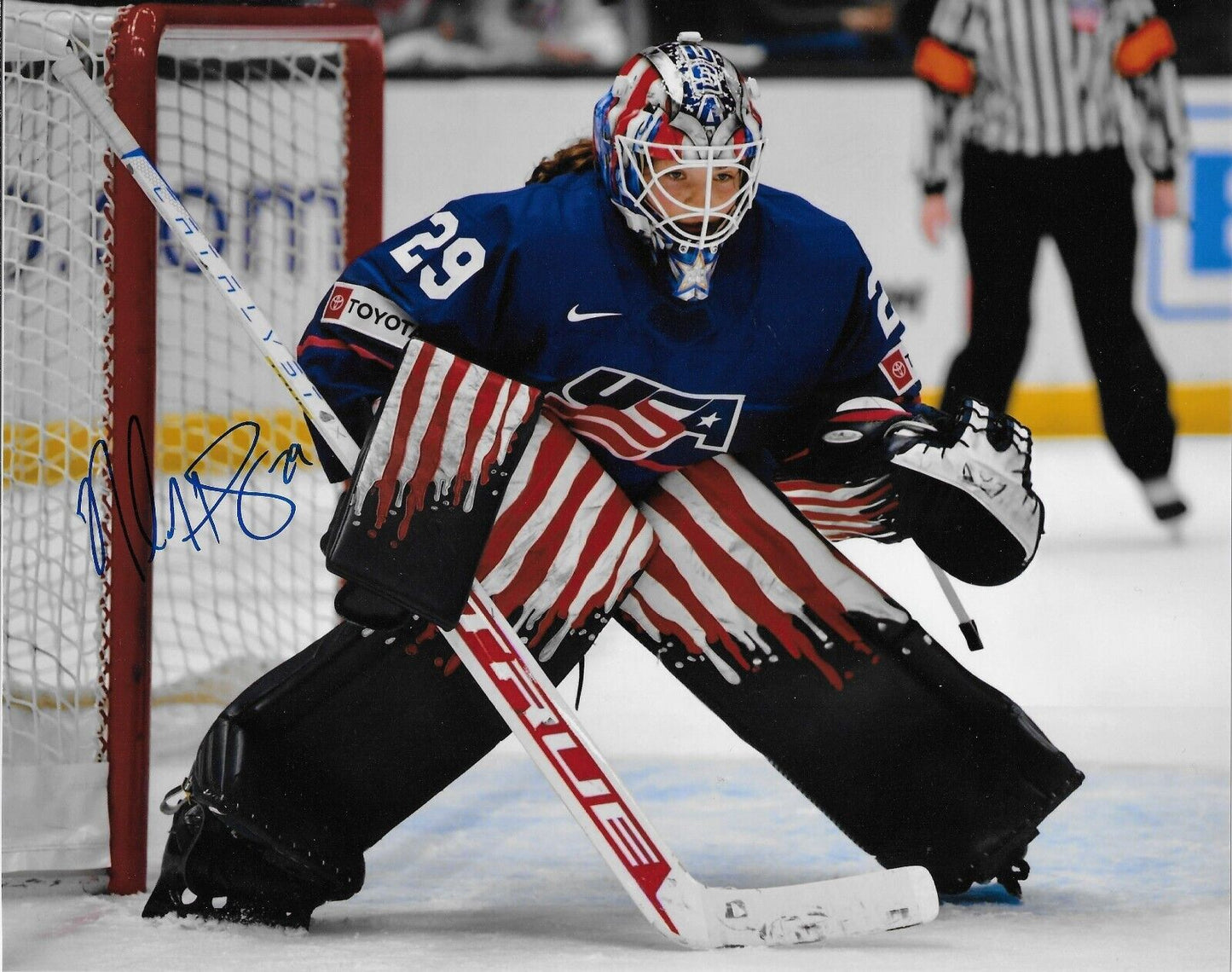 Signed Nicole Hensley PWHL Minnesota Frost USA Hockey 8x10 Photo #3 Original