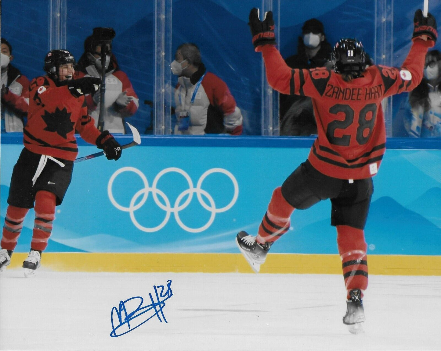 Signed Micah Zandee-Hart PWHL New York Team Canada Womens Hockey 8x10 Photo #3