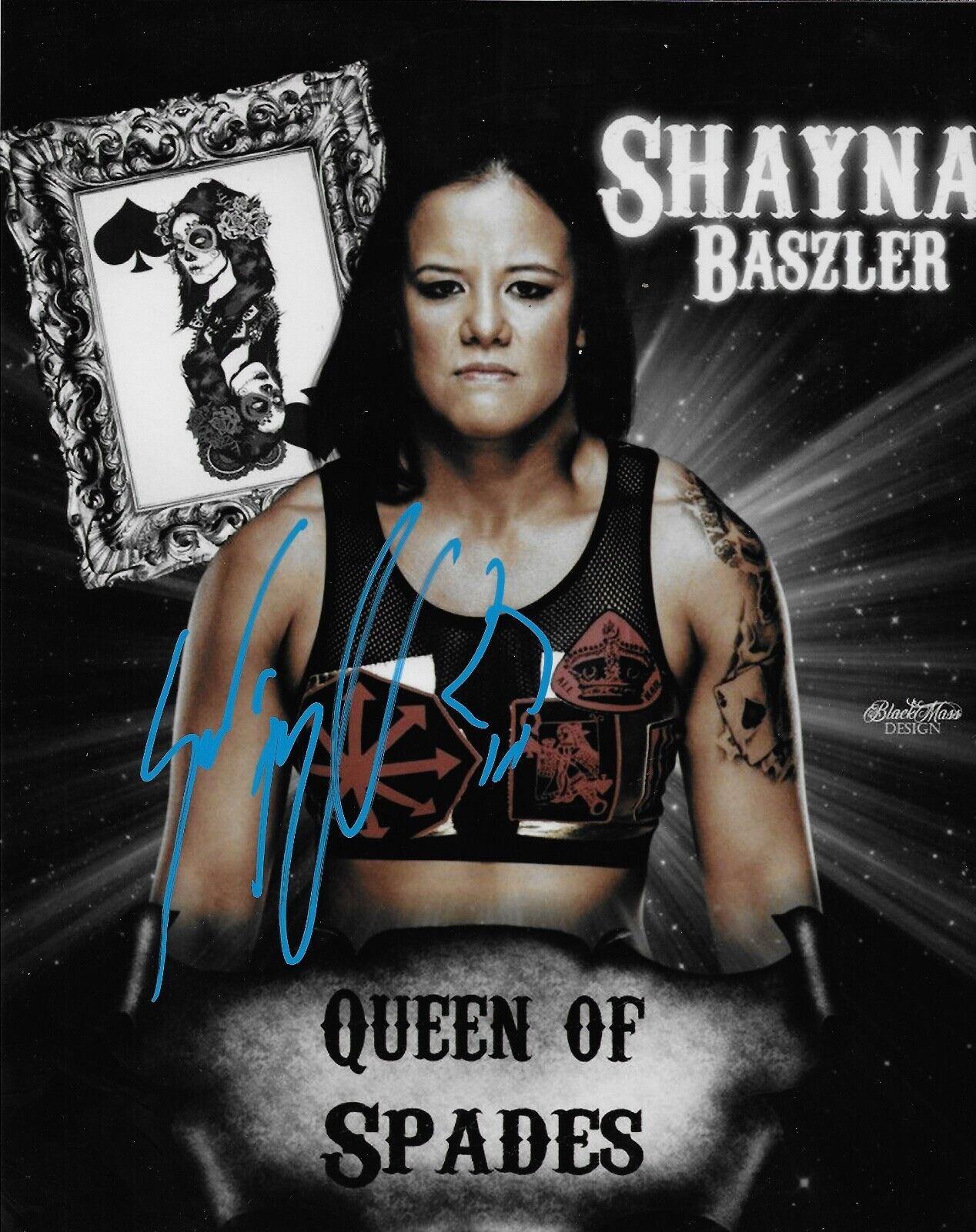Signed Shayna Baszler Wrestling Autographed WWE NXT 8x10 Photo #4 Original
