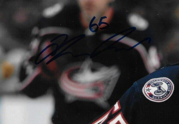Signed Luca Del Bel Belluz Columbus Blue Jackets Autographed 8x10 Photo Original