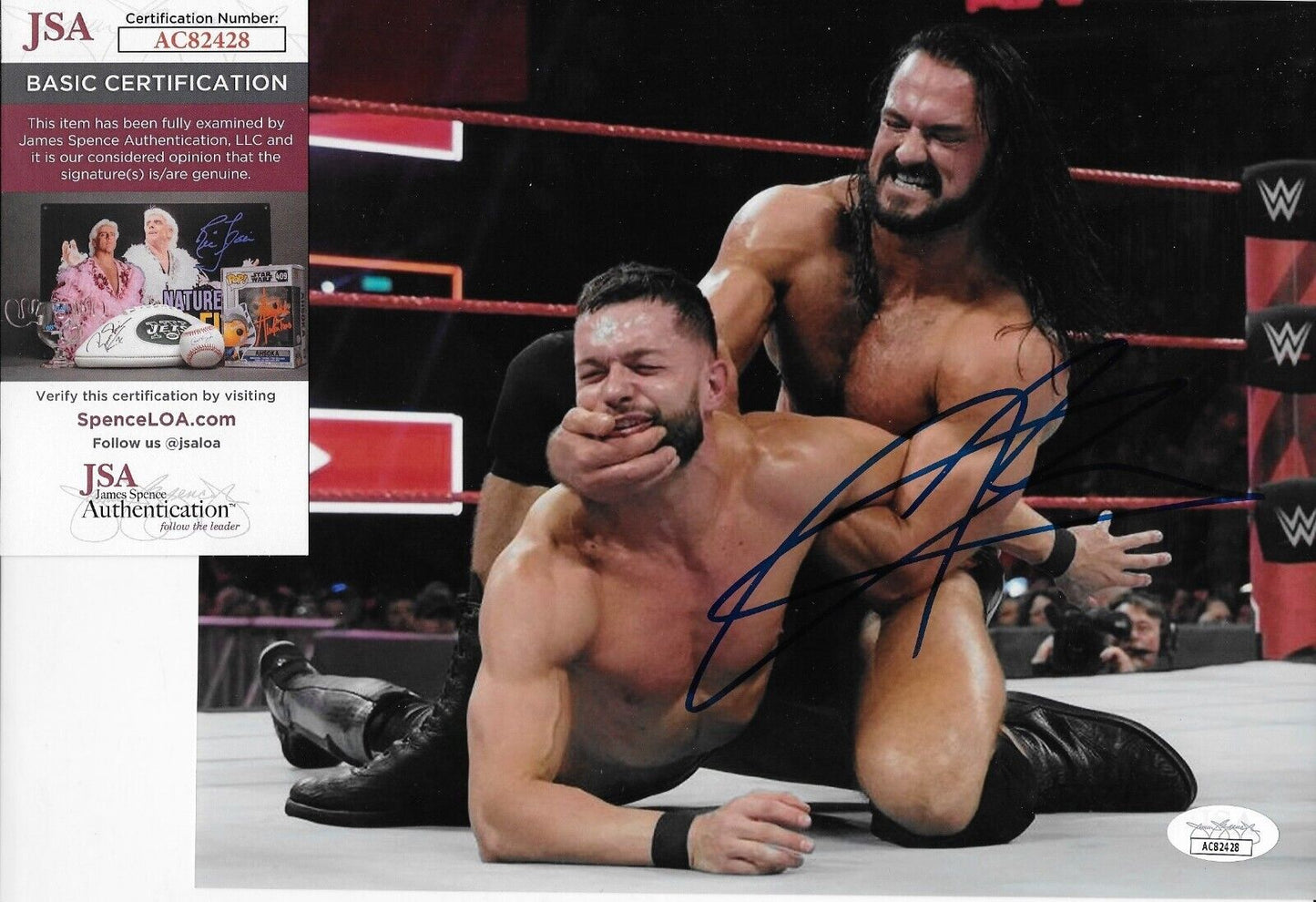 Signed Drew McIntyre Wrestling Autographed WWE 8x10 Photo #3 JSA Authentication