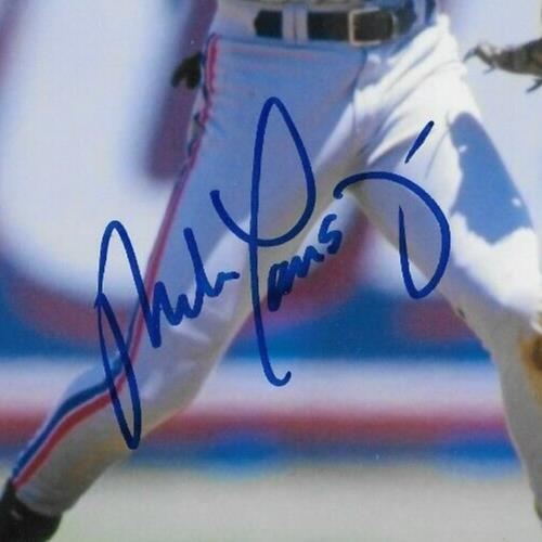 Signed Mike Lansing Montreal Expos Autographed 8x10 Photo #2 Original
