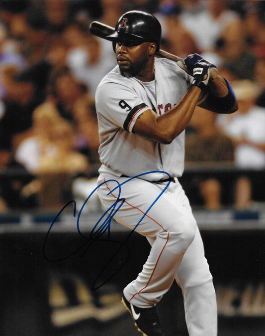 Photo autographiée 8x10 signée Cliff Floyd par les Red Sox de Boston #2