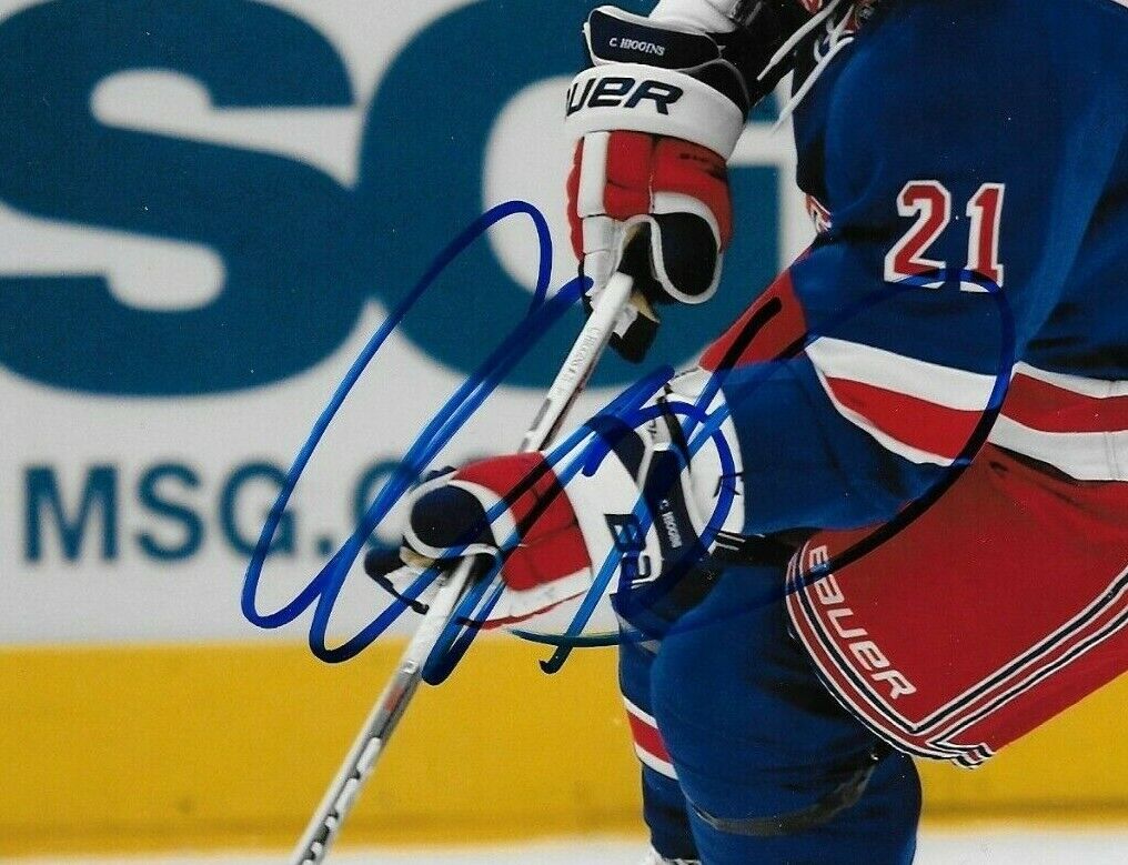 Signed Chris Higgins New York Rangers Autographed 8x10 Photo #1 Original