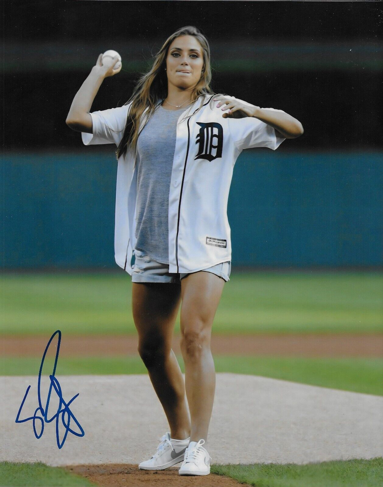 Signed Shelina Zadorsky Team Canada Womens Soccer 8x10 Photo #4 Original