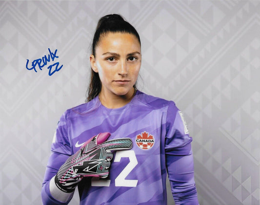 Signed  Lysianne Proulx Team Canada Womens Soccer 8x10 Photo #4 Original