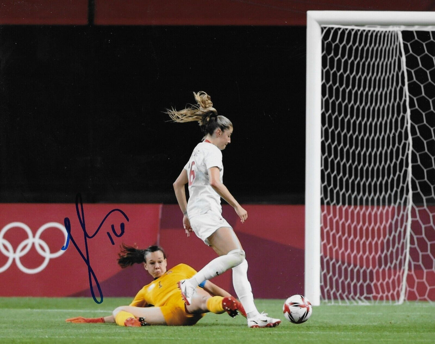 Signed Janine Beckie Team Canada Womens Soccer Autographed 8x10 Photo 5 Original