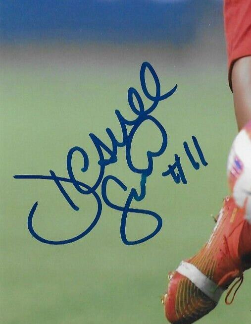 Signed Desiree Scott Team Canada Soccer Gold 2020 Tokyo Olympics 8x10 Photo #1