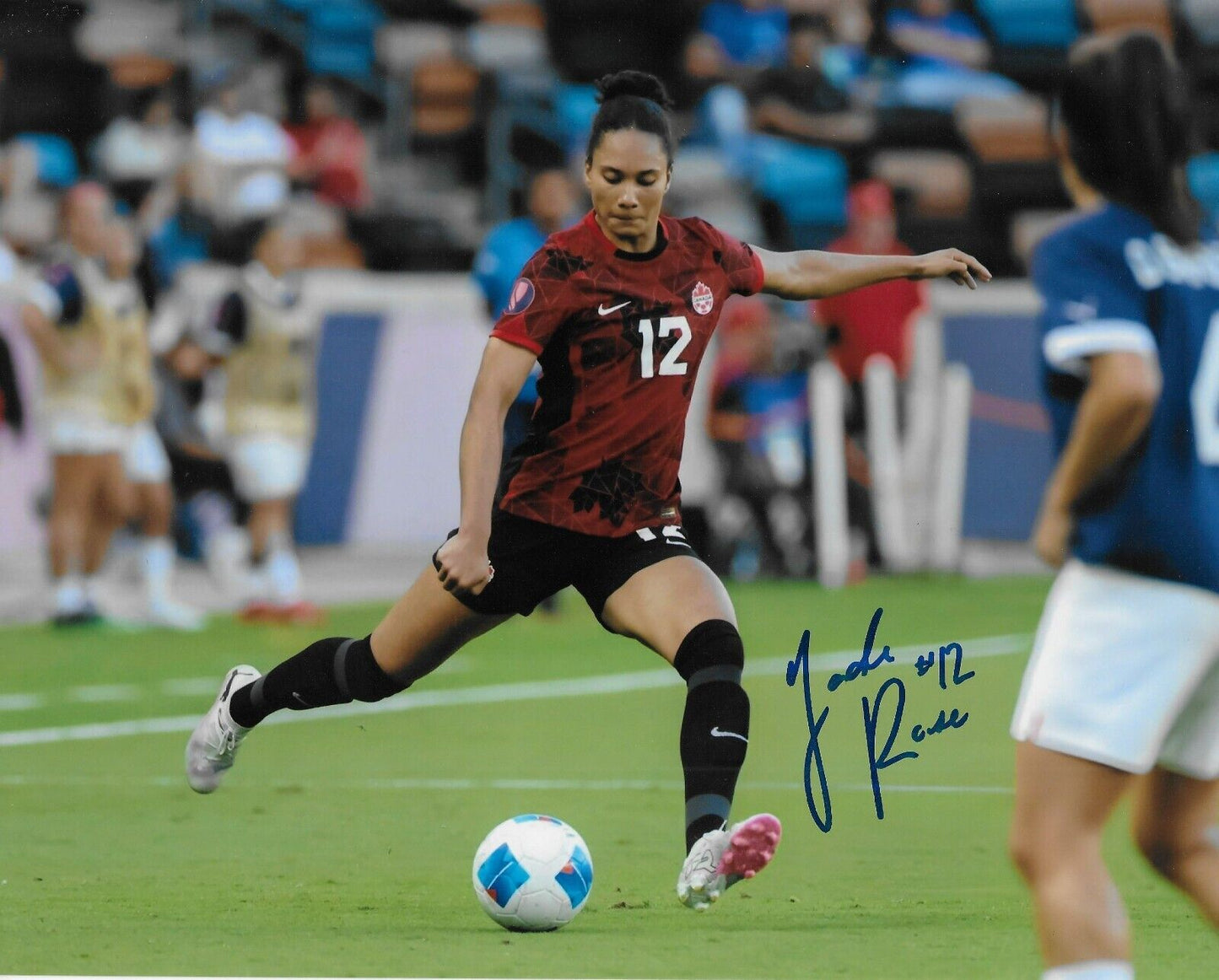 Signed Jade Rose Team Canada Womens Soccer Autographed 8x10 Photo #3 Original