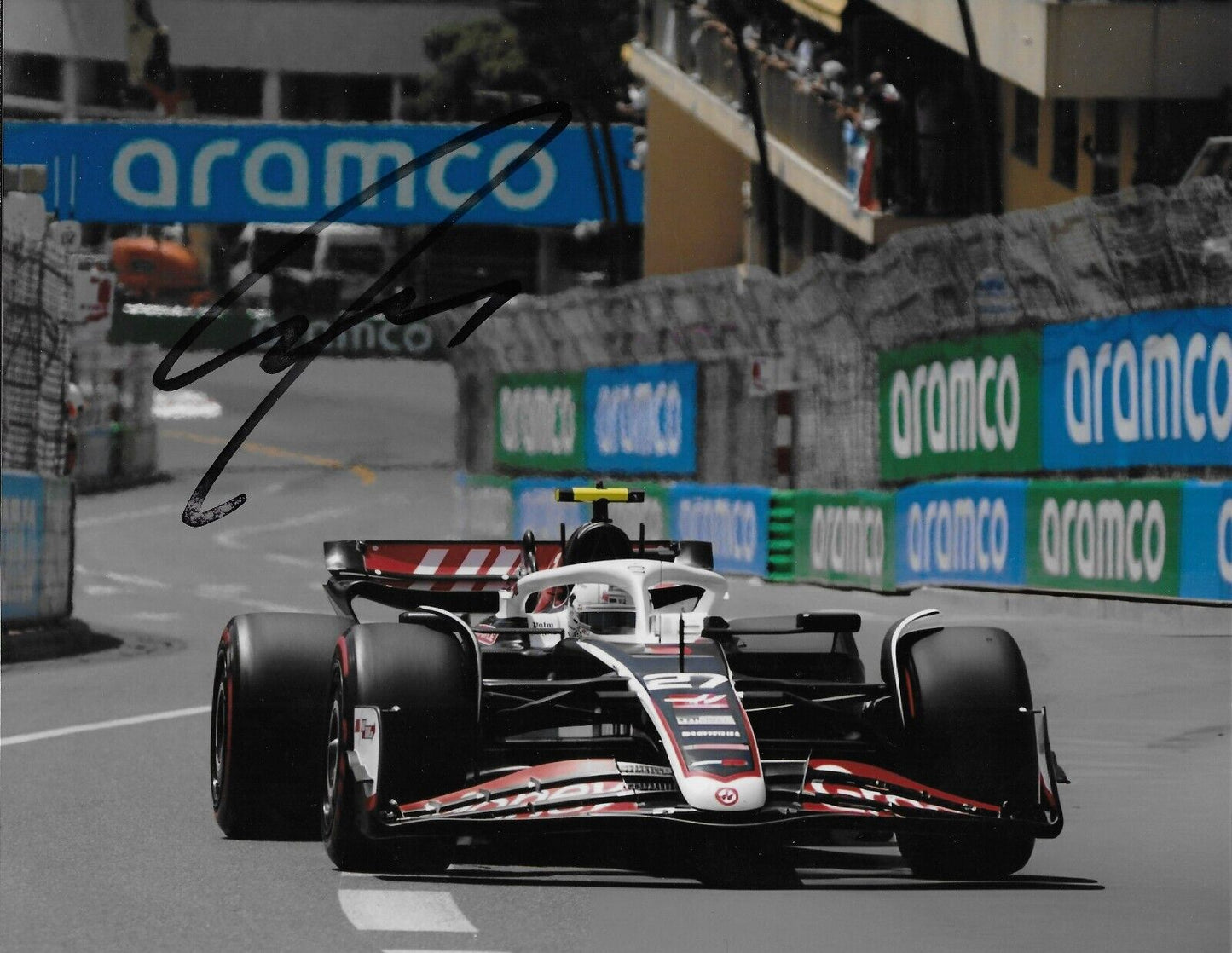 Signed Nico Hulkenberg Formula 1 Haas Ferrari Racing 8x10 Photo #1 Original