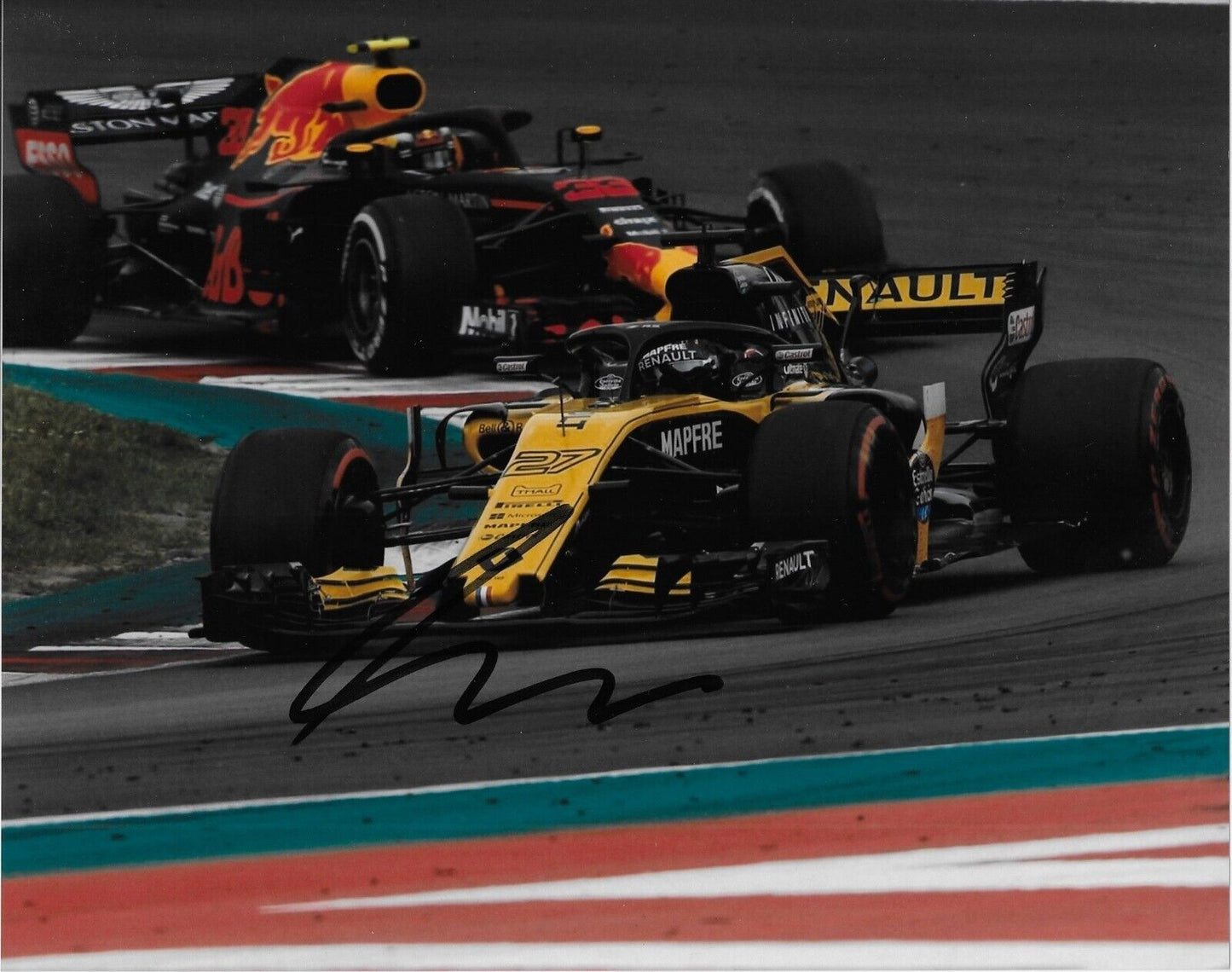 Signed Nico Hulkenberg Formula 1 Renault Racing 8x10 Photo #7 Original