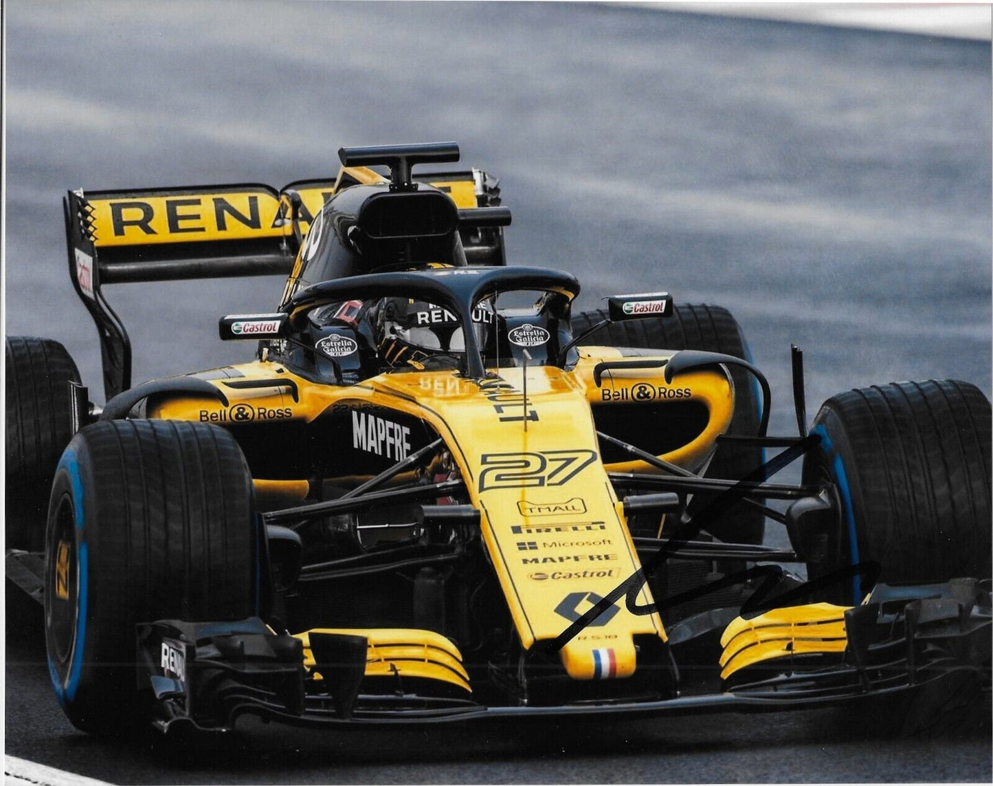 Signed Nico Hulkenberg Formula 1 Renault Racing 8x10 Photo #9 Original