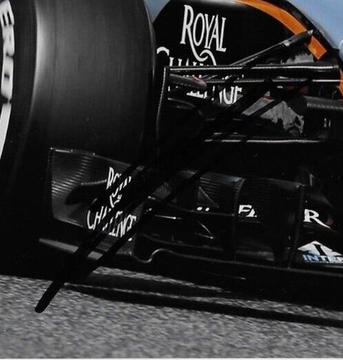 Photo 8x10 signée Esteban Ocon Formule 1 Force India Racing #3 2018 Original