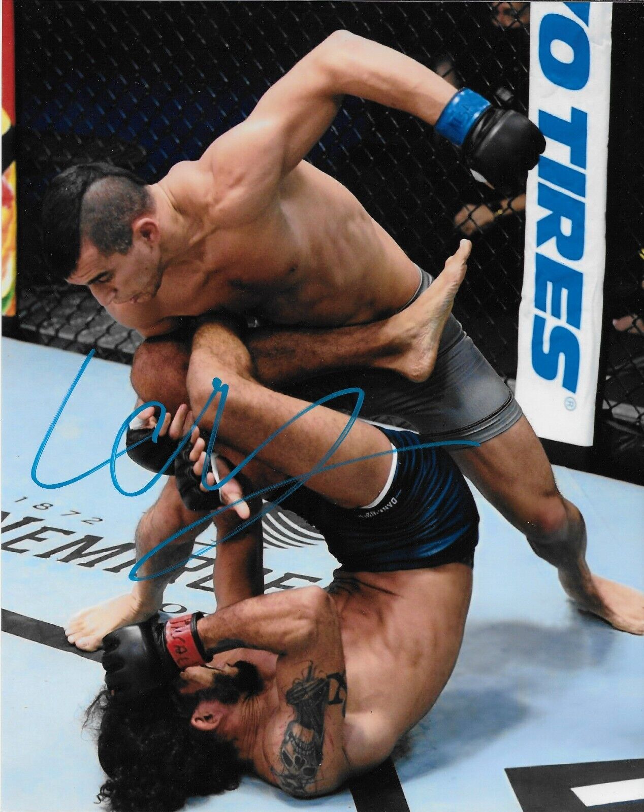 Photo autographiée 8x10 de Natan Levy UFC MMA n°5 originale