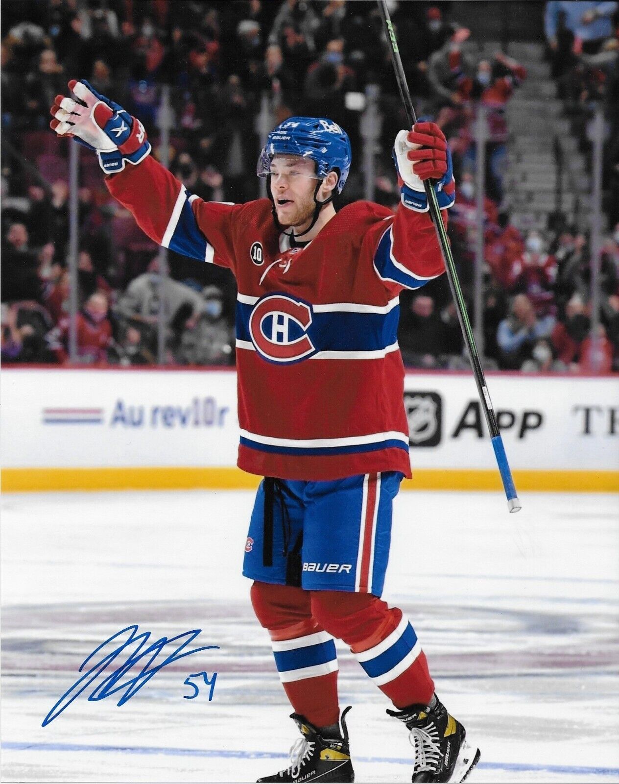Signed Jordan Harris Montreal Canadiens Autographed 8x10 Photo #5 Original