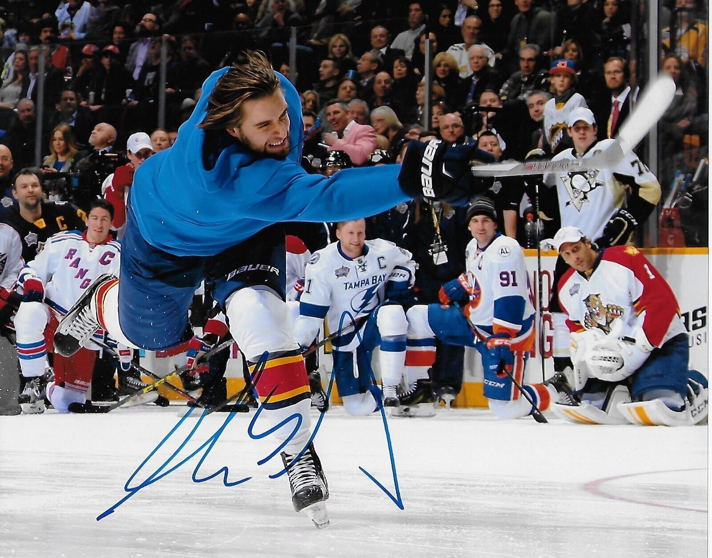 Photo autographiée 8x10 signée Aaron Ekblad des Panthers de la Floride #3