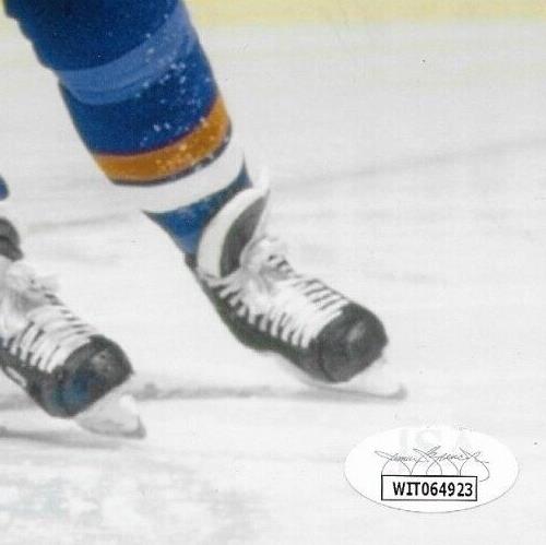Signed Pierre Turgeon New York Islanders 8x10 Photo #18 Inscribed HOF 23 w JSA