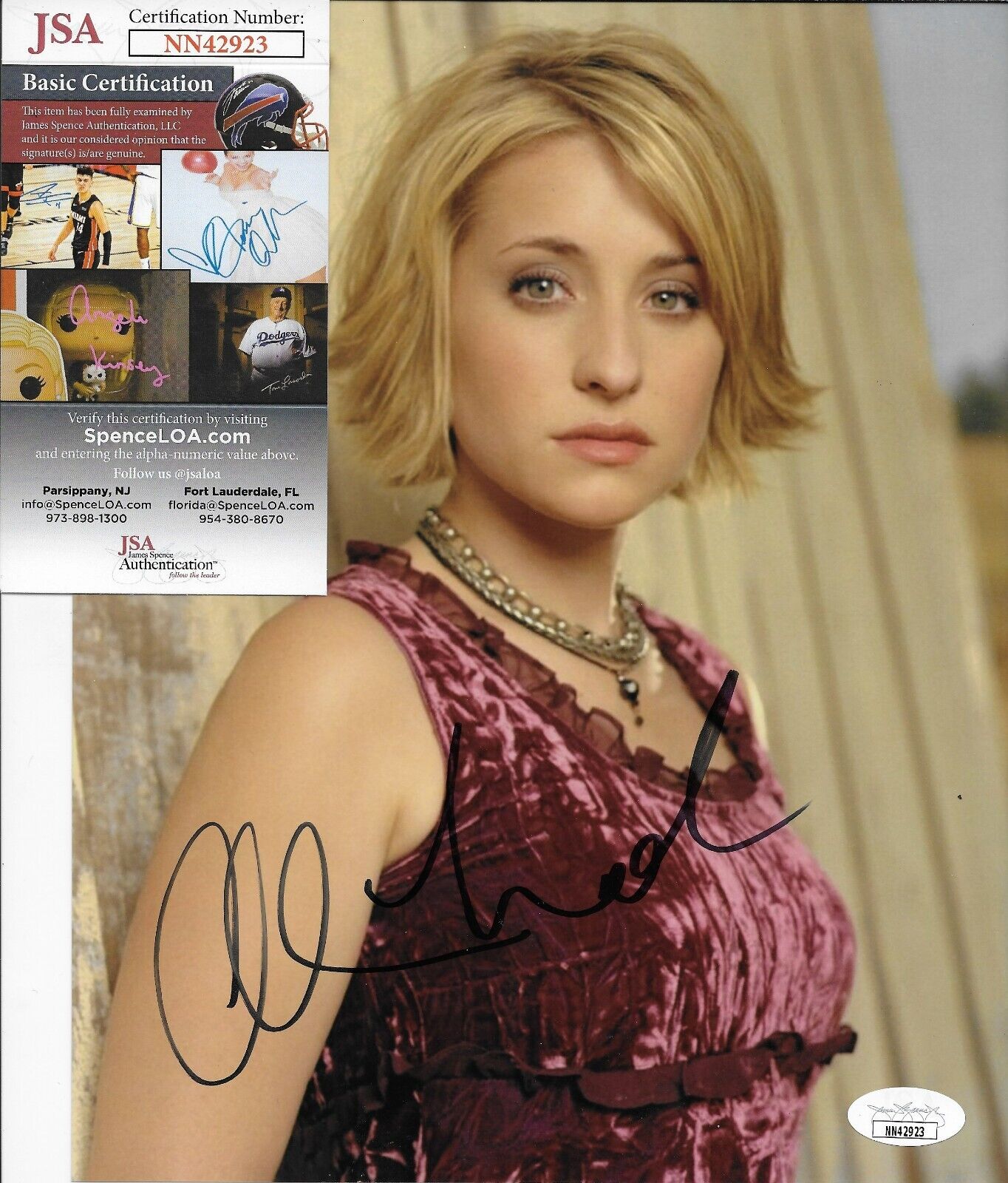 Signed Alison Mack Smallville Autographed Actress 8x10 Photo #2 Original