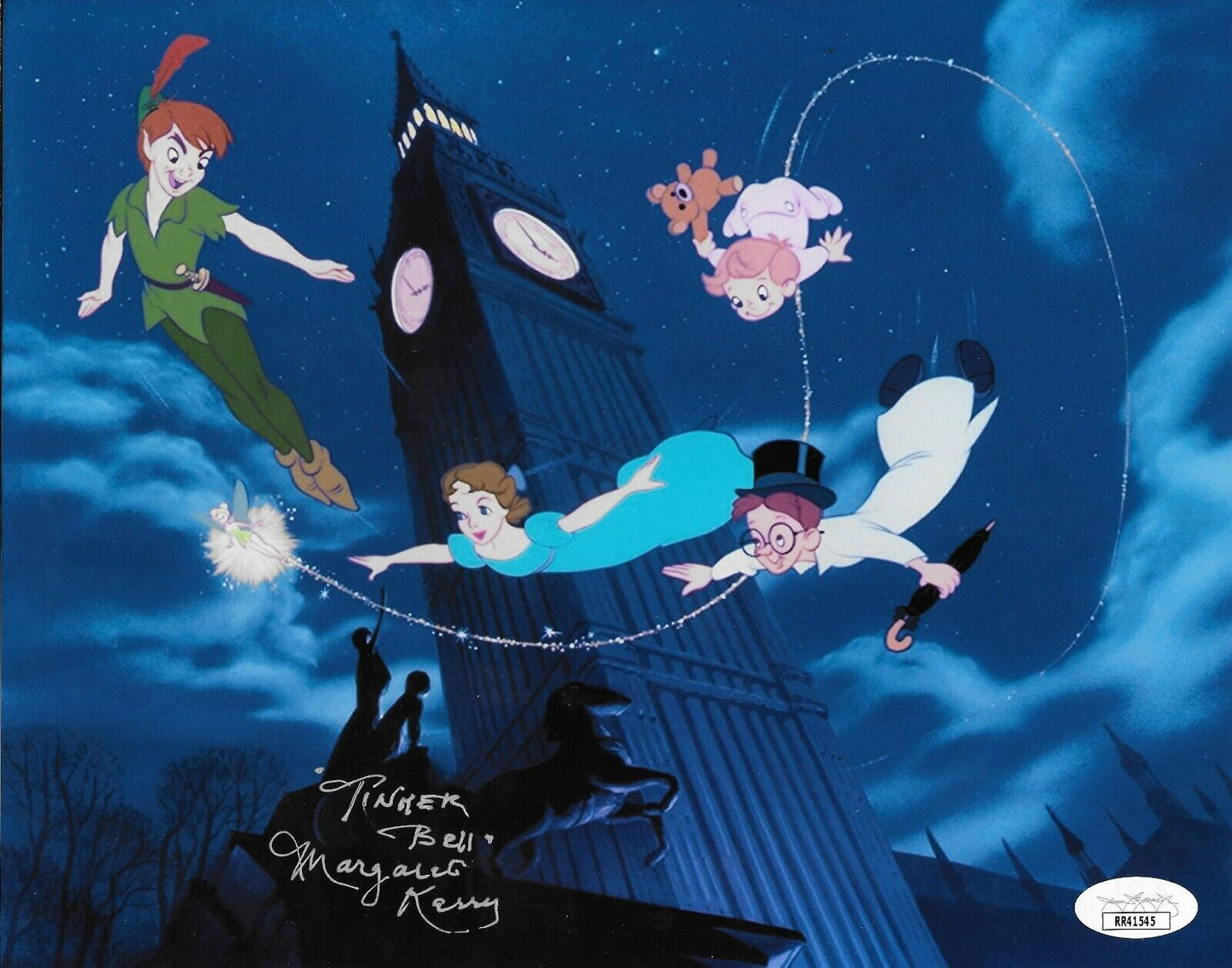 Signed Margaret Kerry Tinker Bell Peter Pan 8x10 Photo 2 with JSA Authentication