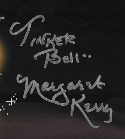 Photo originale signée Margaret Kerry Tinker Bell Peter Pan 8x10 #3