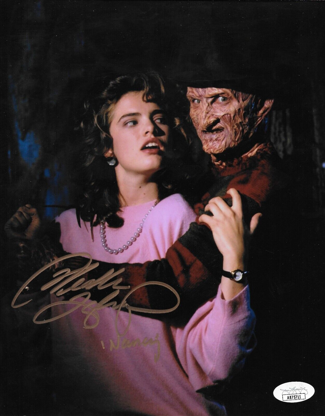 Photo signée Heather Langenkamp Nightmare On Elm Street 8x10 #1 Original avec JSA