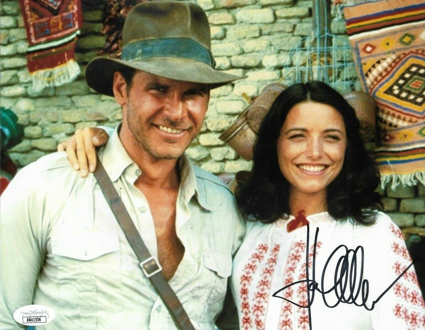 Signed Karen Allen Indiana Jones Autographed 8x10 photo #1 w JSA Authentication